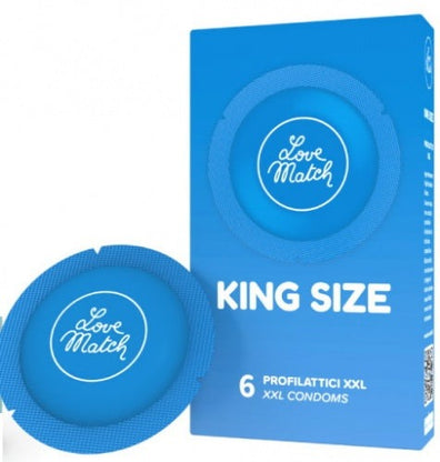 Prezervative profesionale Love Match King Size XXL, 60 mm, 6 buc
